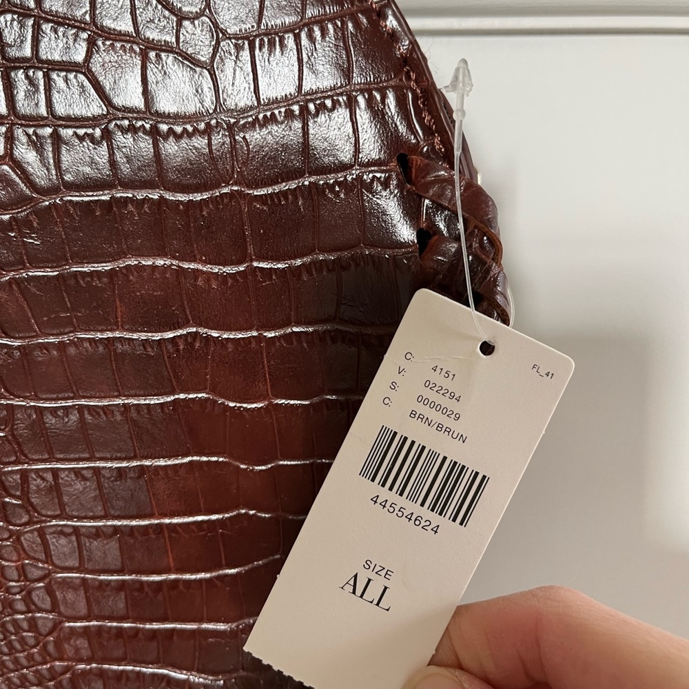 Anthropologie Crocodile Handbag